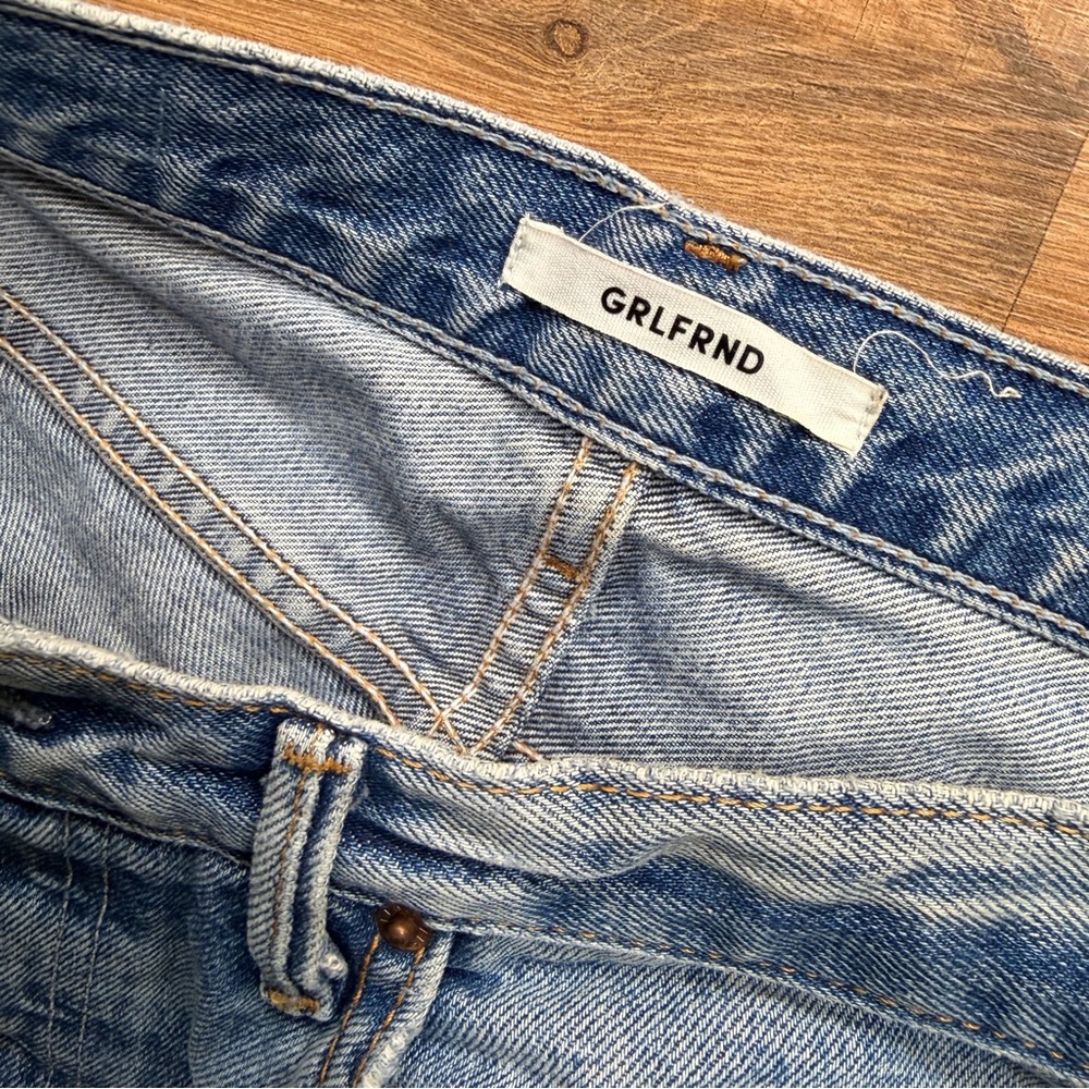 GRLFRND Karolina Wo’s Size 28 High Waist Skinny Jeans Distressed  Relaxed Length - Picture 9 of 9